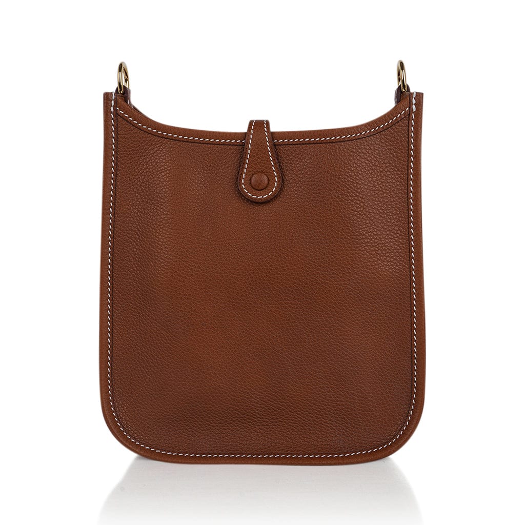 Evelyne TPM Fauve Barenia Faubourg Bag Gold Hardware