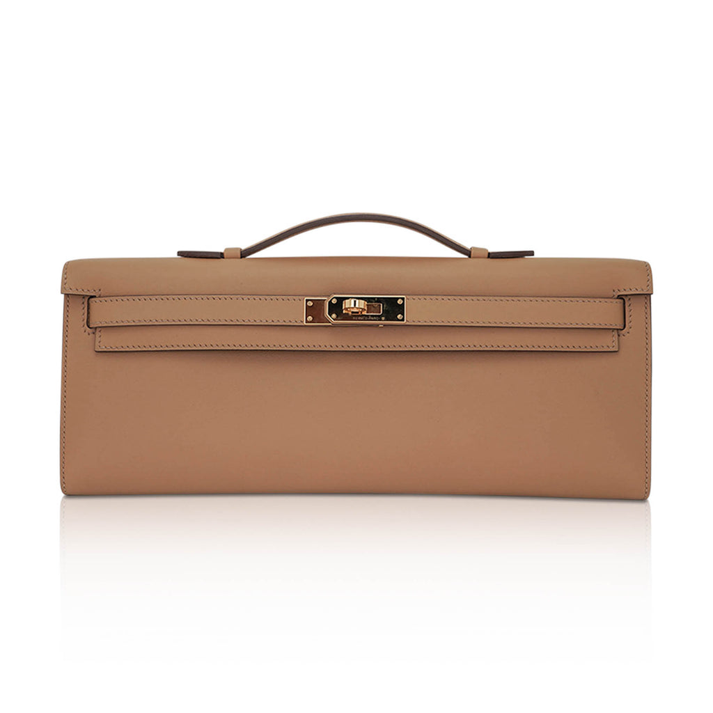 Limited Edition Kelly Cut Bag Biscuit with Gold Hardware