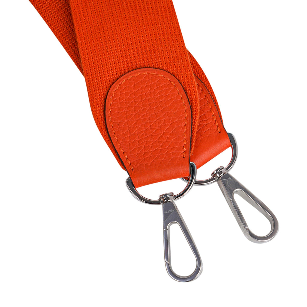 Evelyne PM Bag Feu Orange Palladium Hardware Clemence Leather