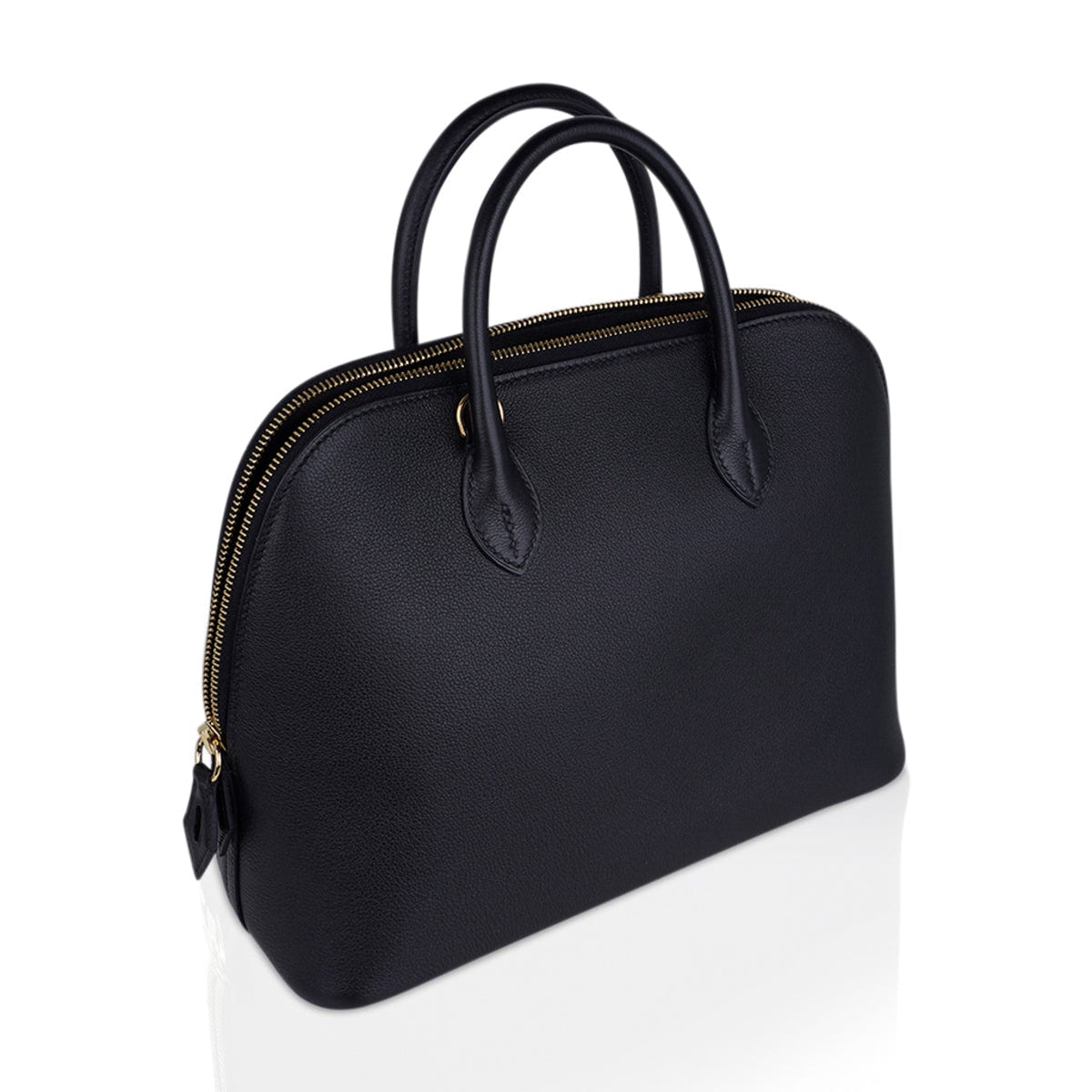 Bolide 1923 30 Bag Black Taurillon Novillo Leather Gold Hardware