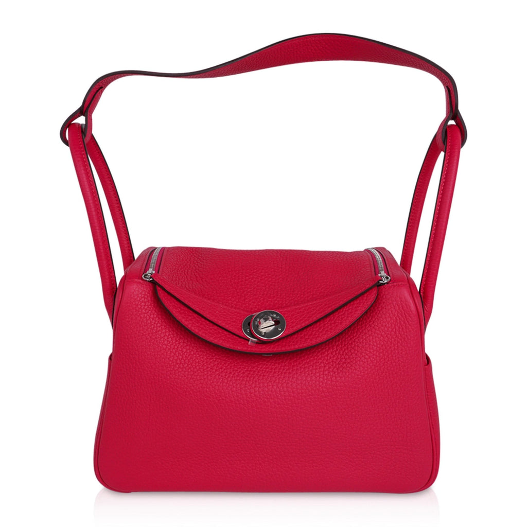Lindy 26 Bag Rose Extreme Clemence Leather with Palladium Hardware
