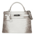 Limited Edition Kelly 32 Bag Himalaya Crocodile with Palladium Hardware