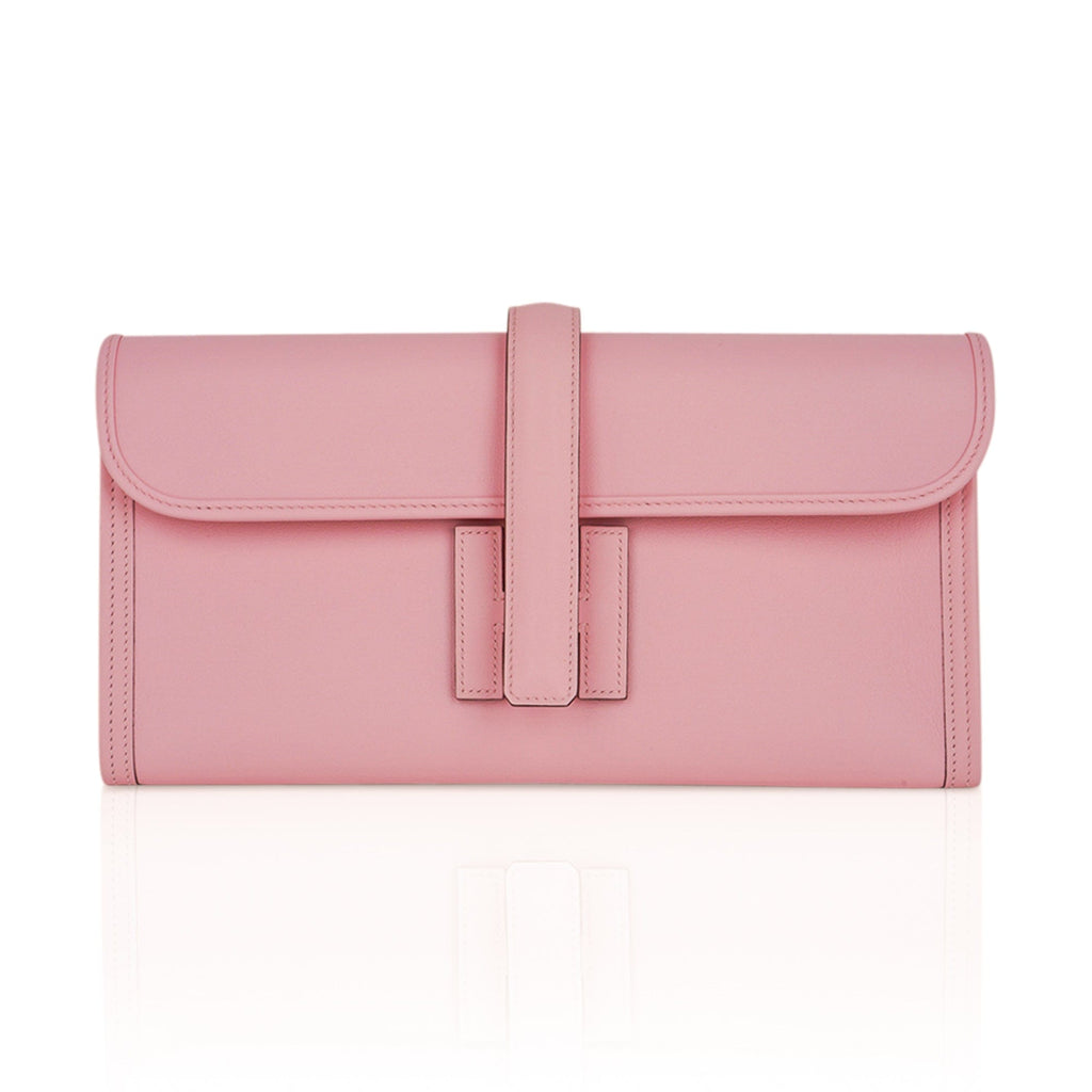 Jige Elan 29 Rose Sakura Clutch Bag Swift Leather