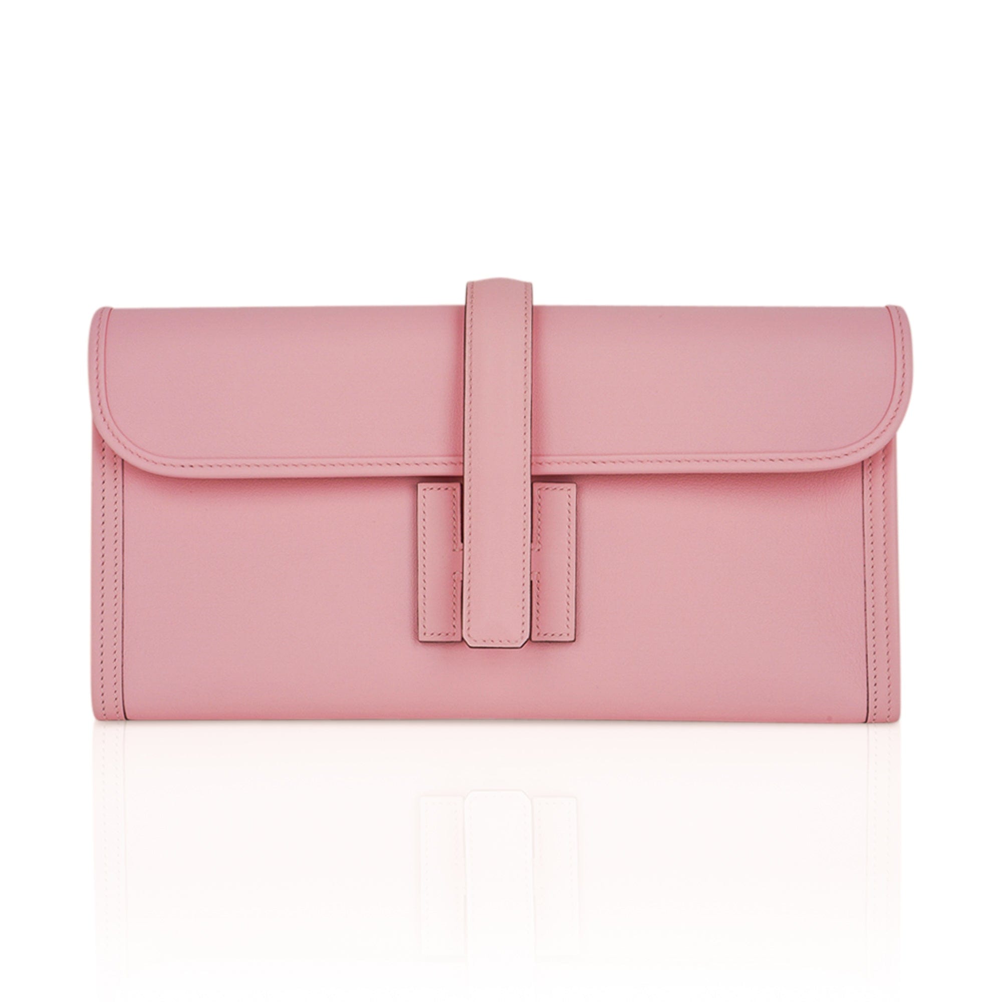 Jige Elan 29 Rose Sakura Clutch Bag Swift Leather