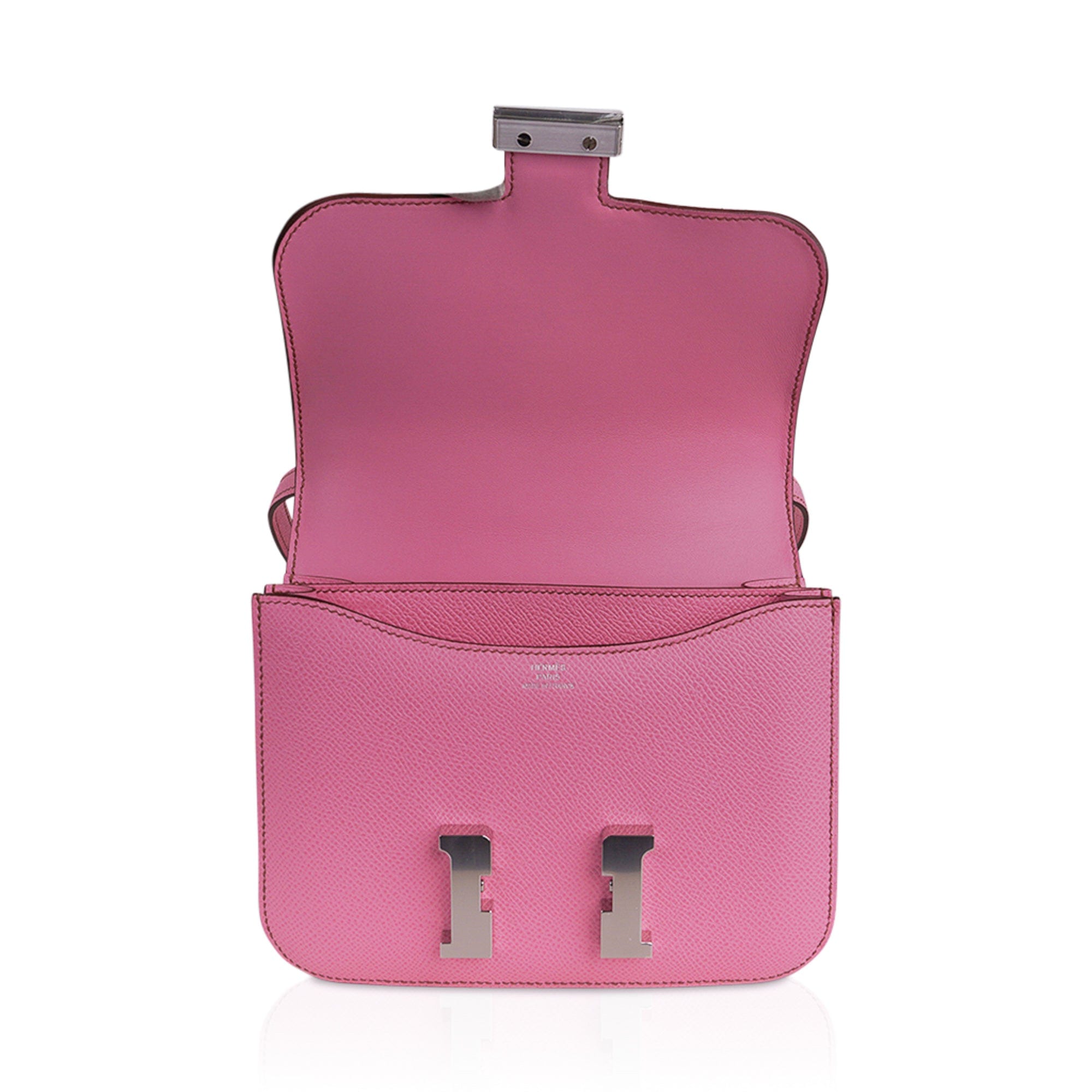 Constance 18 Mini Bag 5P Pink Epsom Palladium Hardware