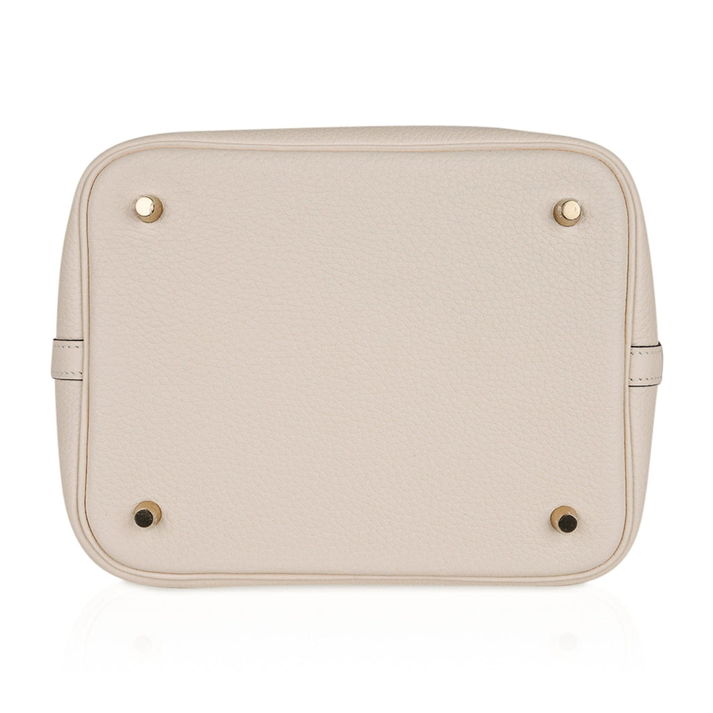 Picotin Lock 22 Bag MM Nata Clemence Gold Hardware