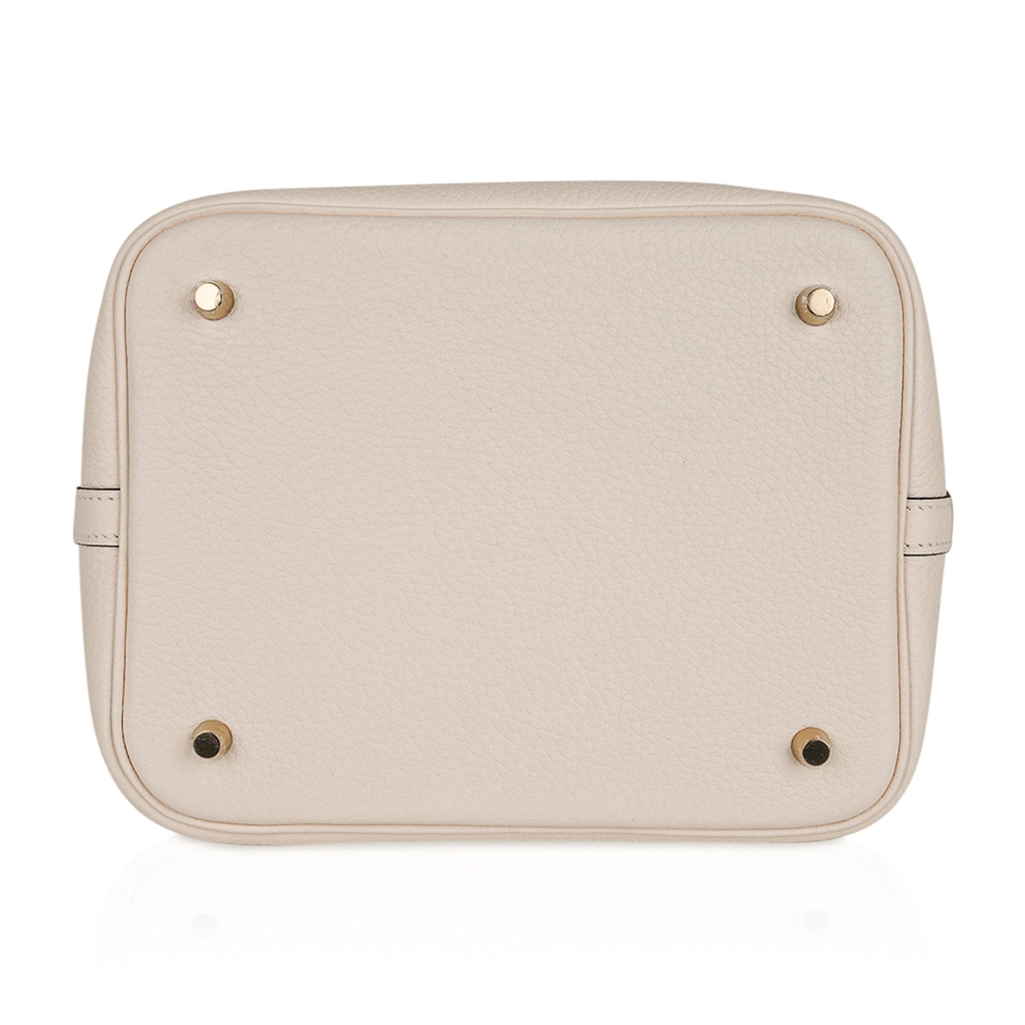 Picotin Lock 22 Bag MM Nata Clemence Gold Hardware