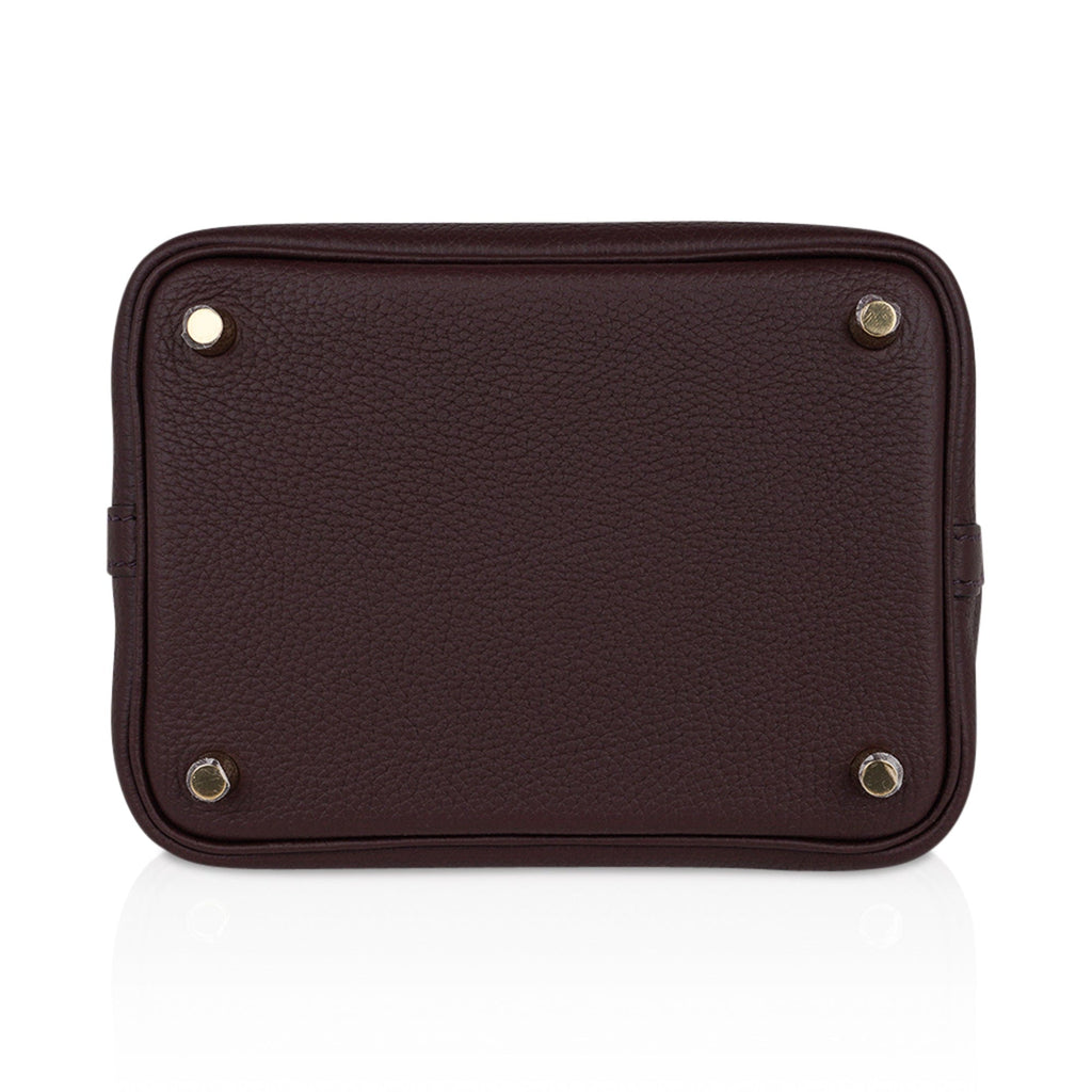 Picotin Lock 18 Bag Rouge Sellier Gold Hardware Clemence Leather