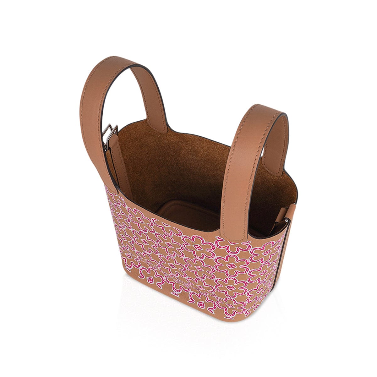 Picotin Lock 14 Micro Lucky Daisy Bag Chai with Rose Palladium Hardware
