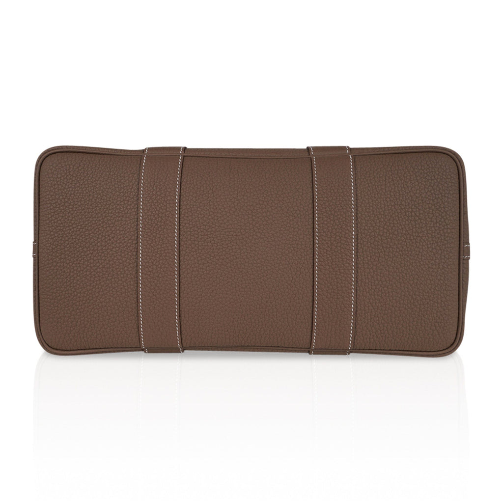 Garden Party 36 Bag Etoupe & Clemence Leather Palladium