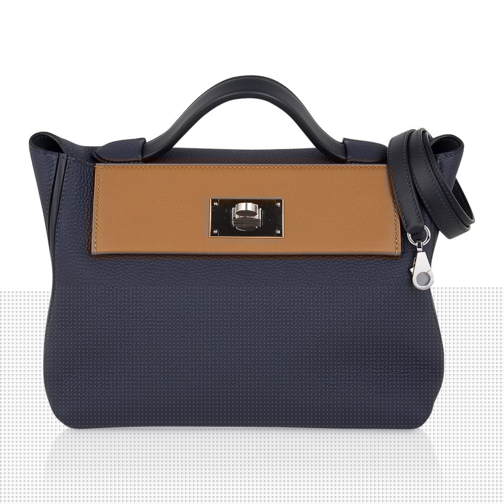24 24 29 Bag Blue Nuit Indigo Bordeaux Kraft Palladium