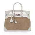 Birkin 35 Bag Grizzly Ghillies Gris Perle Gris Caillou  Colour Limited Edition Rare