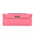 Kelly Cut Bag Pink Rose Azalee Swift with Palladium Hardware