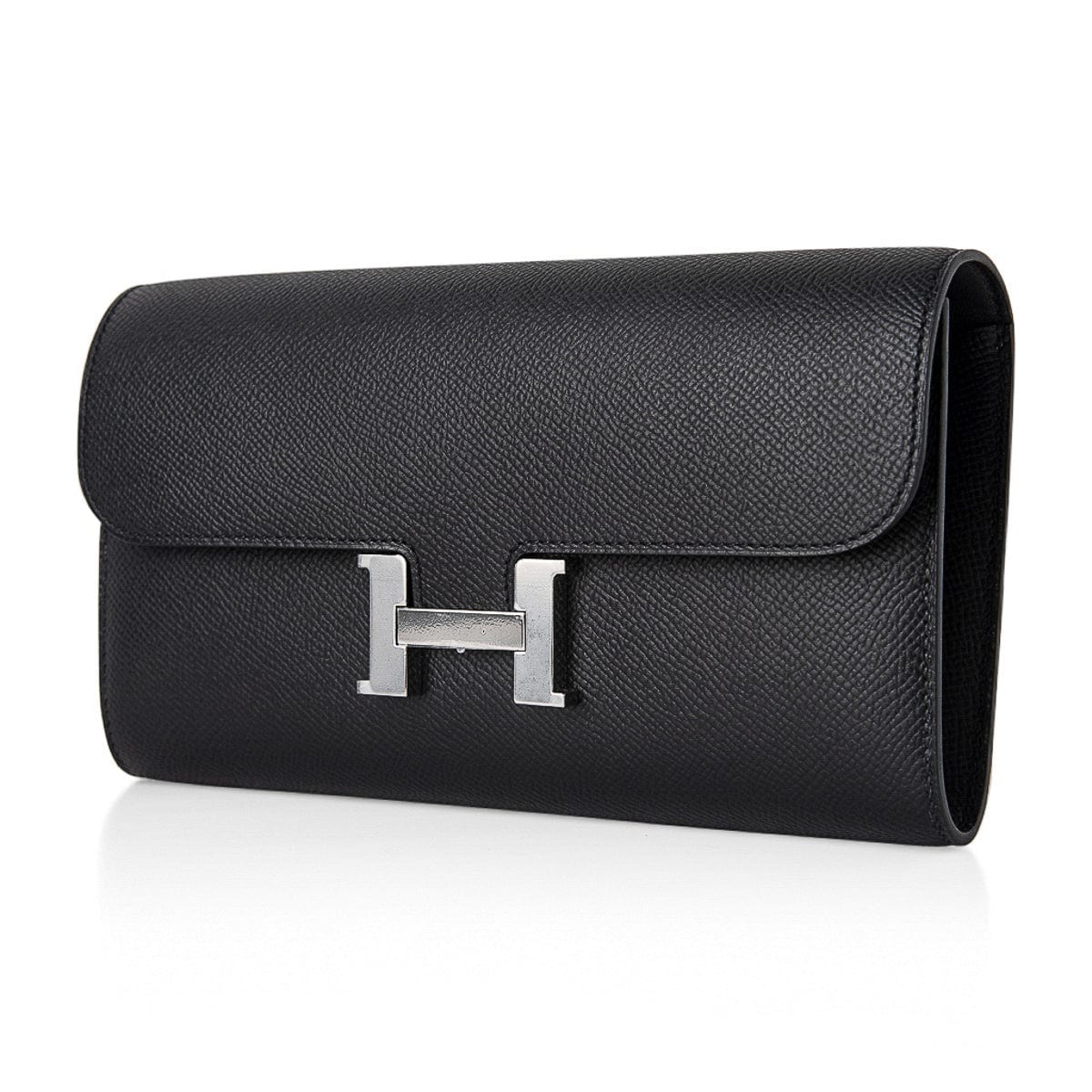 Constance Long To Go Wallet Black Epsom with Palladium Hardware