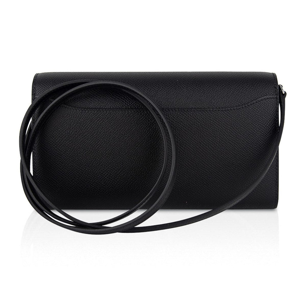 Constance Long To Go Wallet Black Epsom with Palladium Hardware