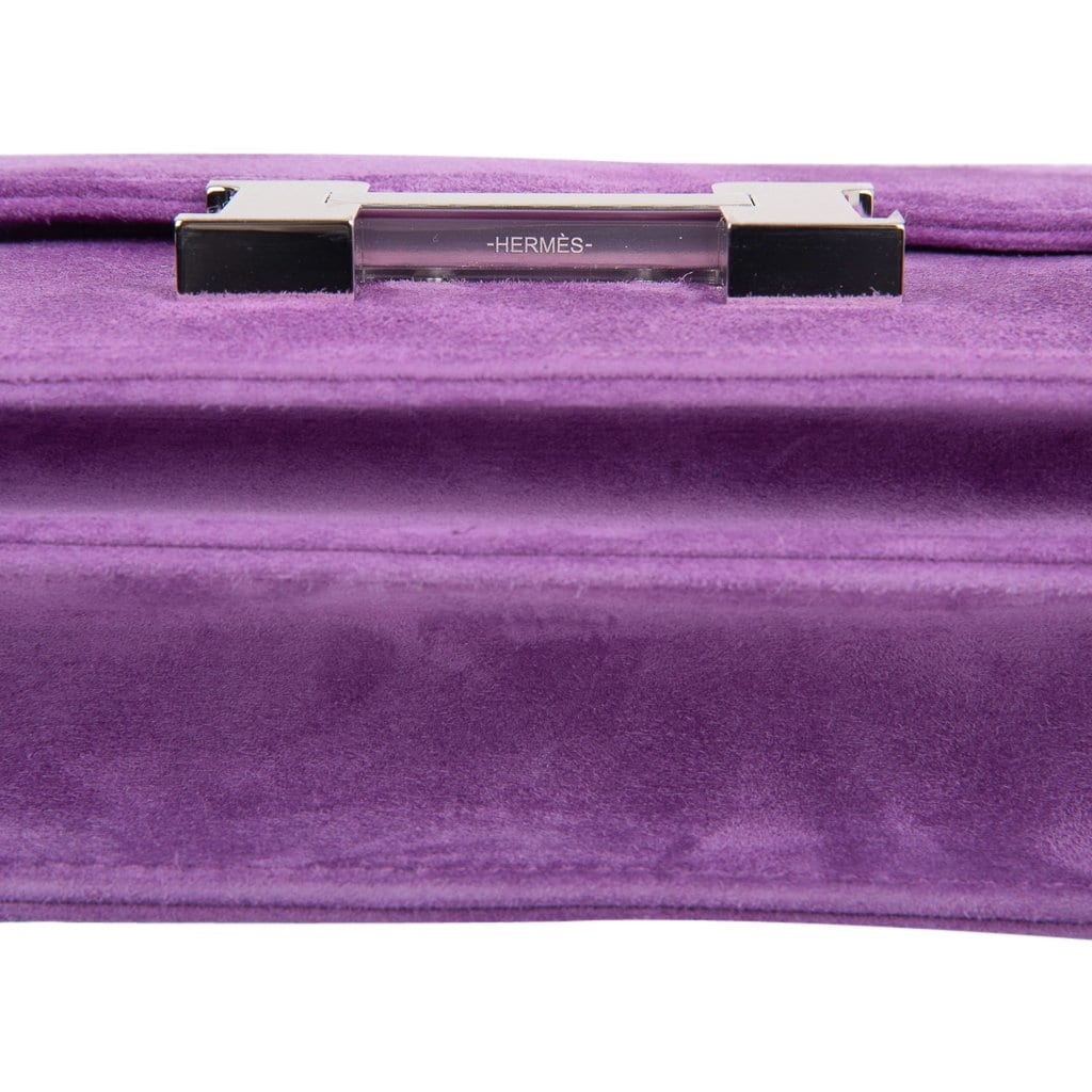 Constance Doblis Violet Clair 18 Limited Edition Bag  Palladium