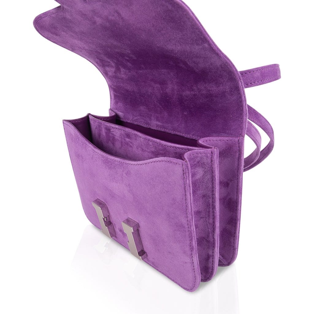 Constance Doblis Violet Clair 18 Limited Edition Bag  Palladium