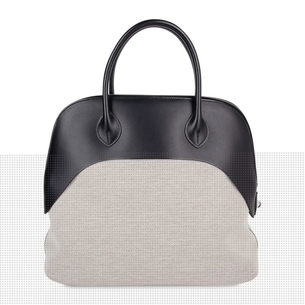 Paddock Bolide 35 Bag Toile Black Vache Hunter Leather Limited Edition