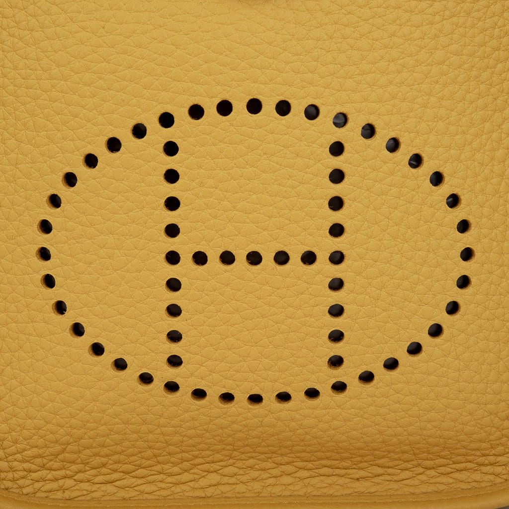 Evelyne TPM Bag Jaune Ambre Clemence Leather Gold Hardware