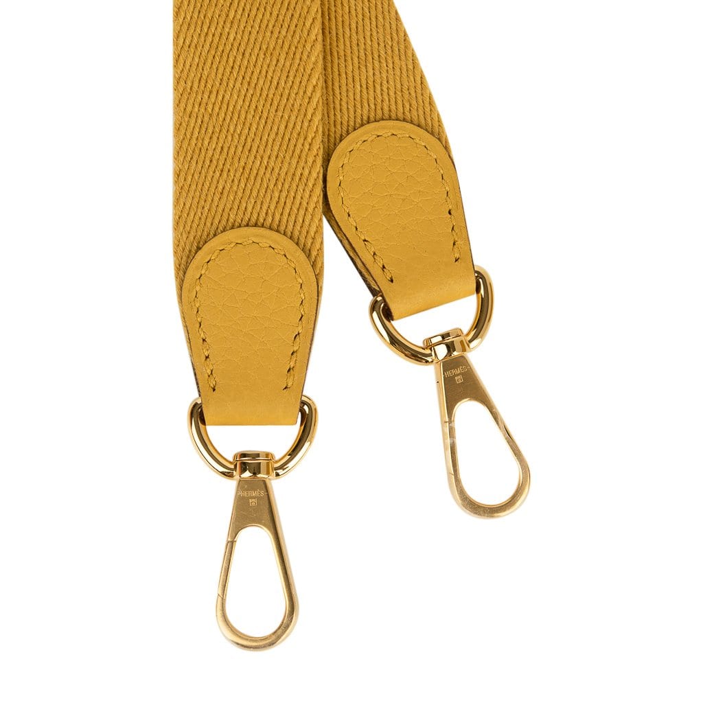 Evelyne TPM Bag Jaune Ambre Clemence Leather Gold Hardware