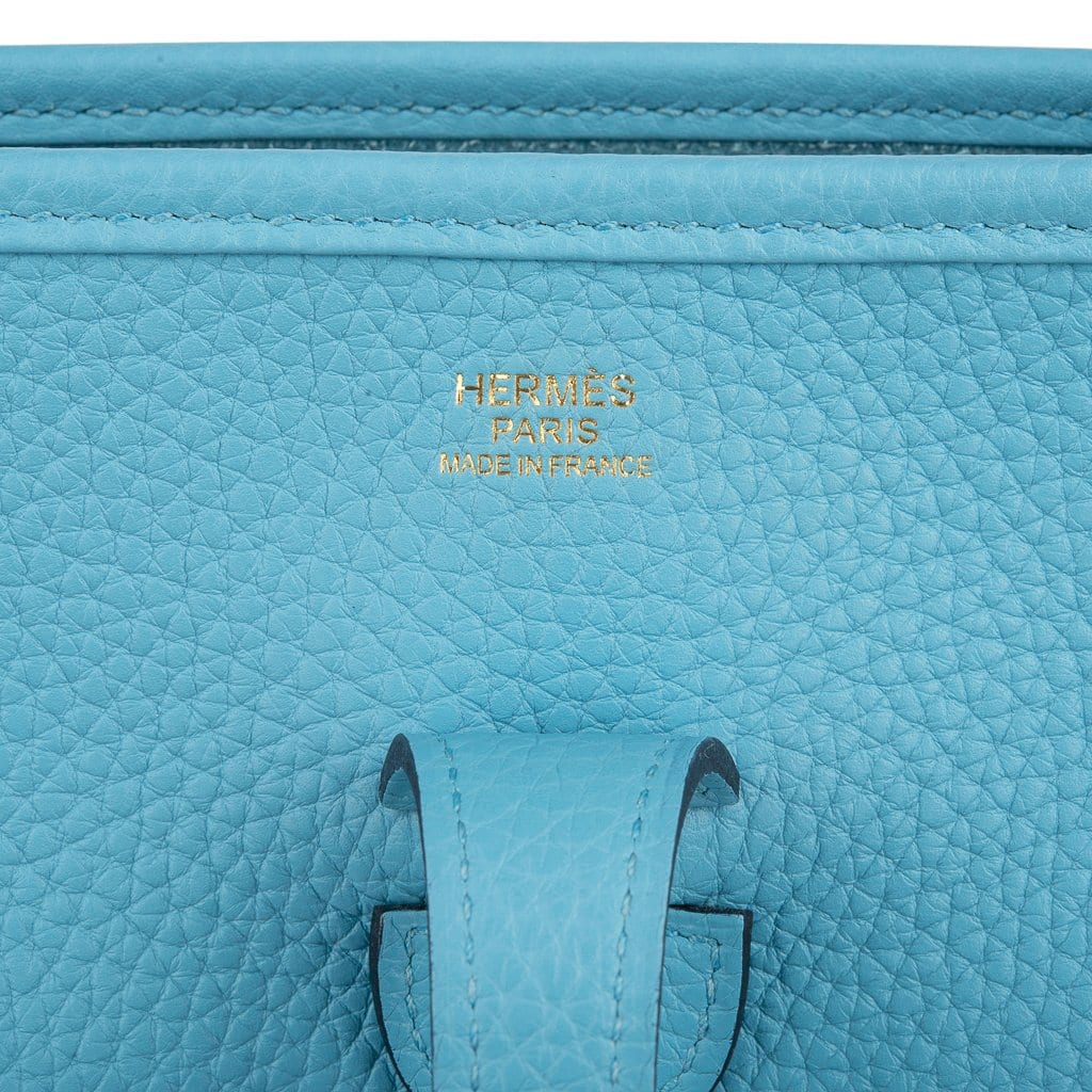 Evelyne PM Bag Blue De Nord Clemence Gold