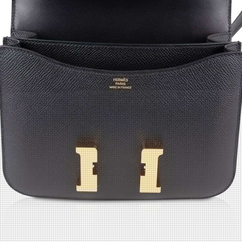 Constance Bag 18 Black Epsom Gold Hardware New w/ Box