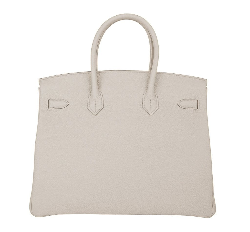 Birkin 35 Bag Beton Clemence Palladium Hardware