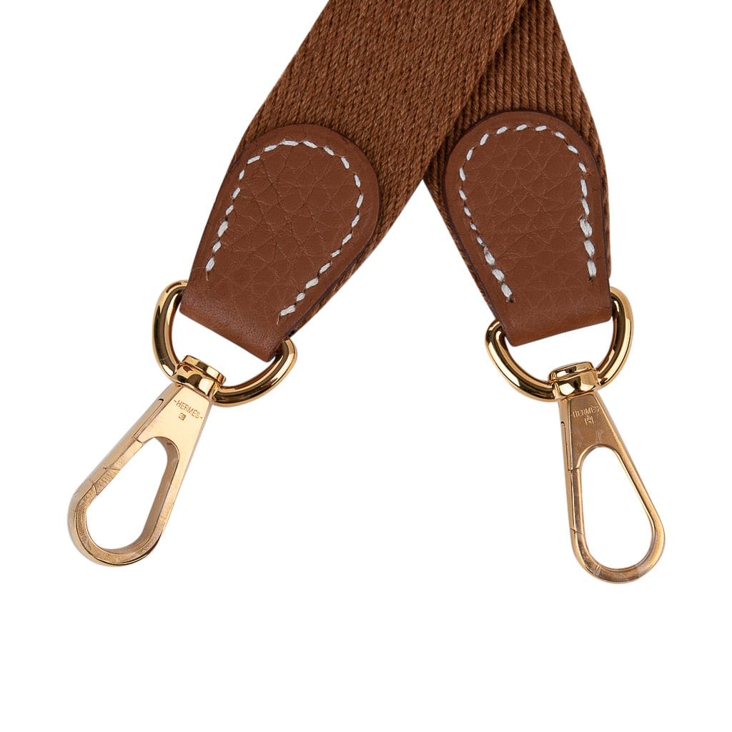 Mini Evelyne TPM Bag Gold Clemence Leather with Gold Hardware