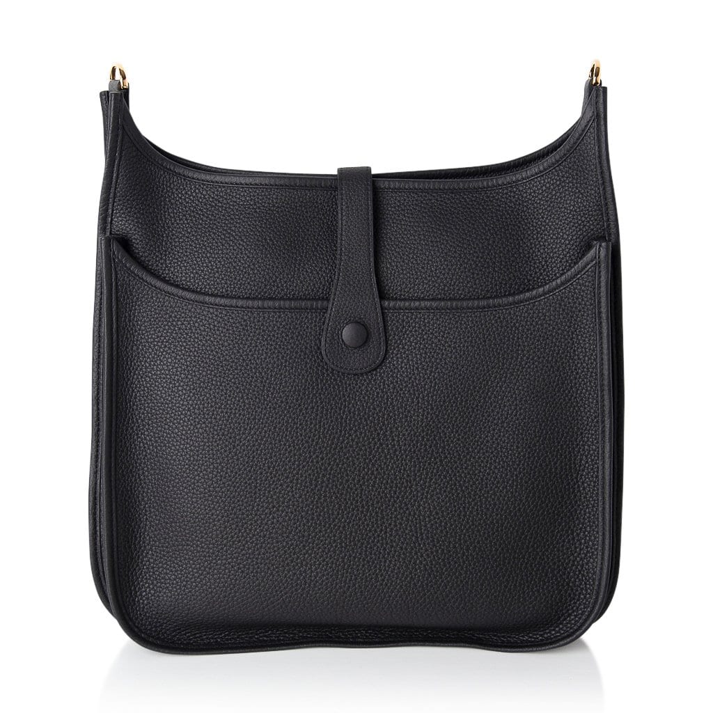 Bag Evelyne GM Black Clemence Gold Hardware