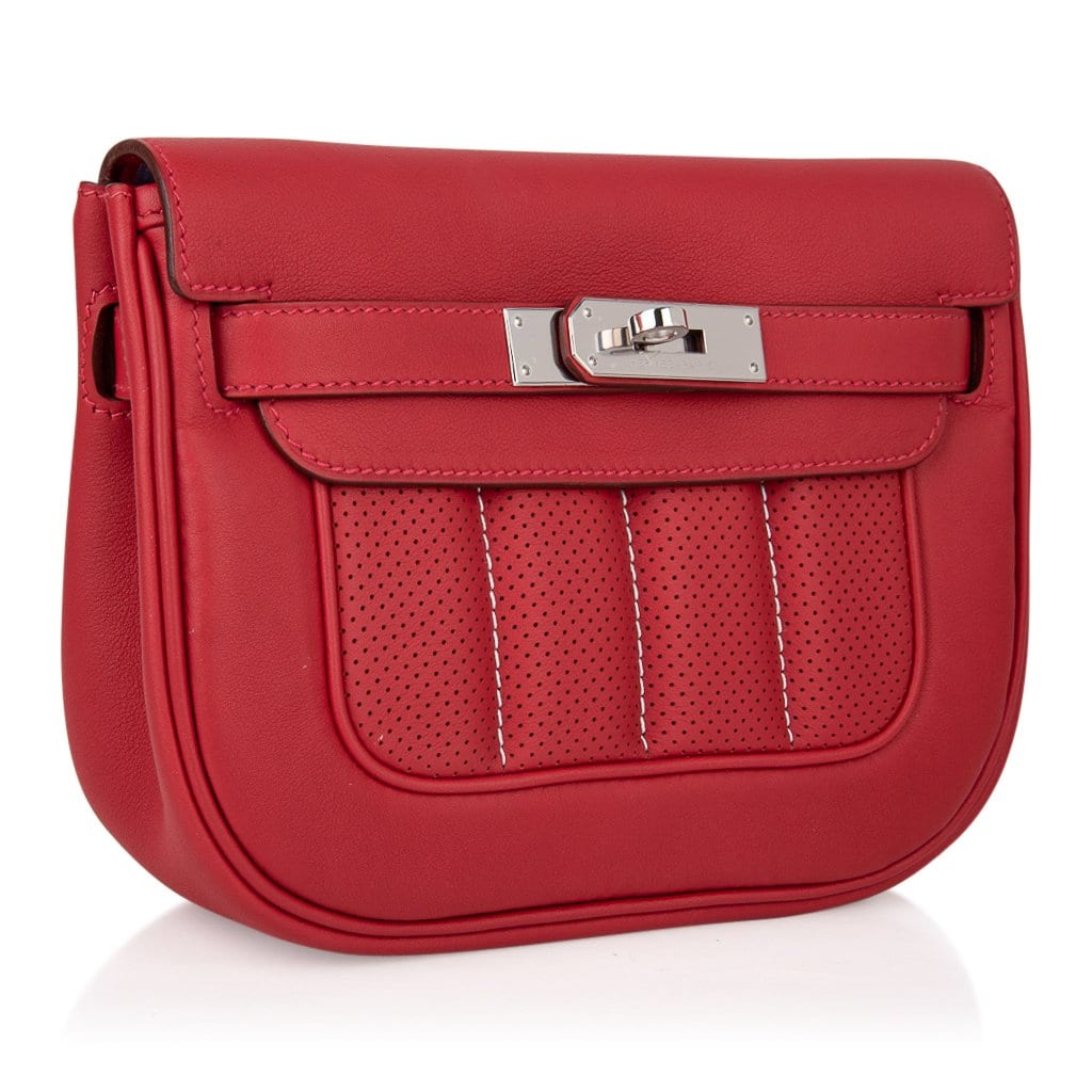 Berline 21 Bag shoulder/ Crossbody Vermillion Swift Palladium New w/ Box