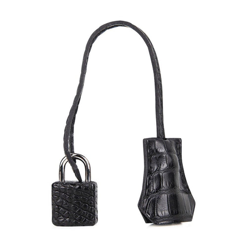 Birkin 25 HSS Bag Gris Perle / Black Matte Alligator Palladium Hardware