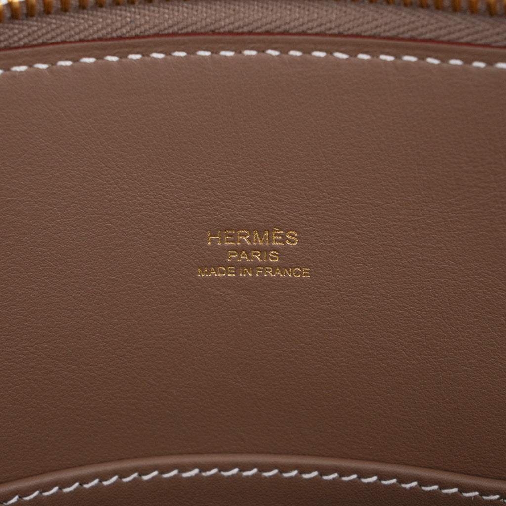 Bolide 1923 Mini 25 Bag Etoupe Gold Hardware Epsom Leather