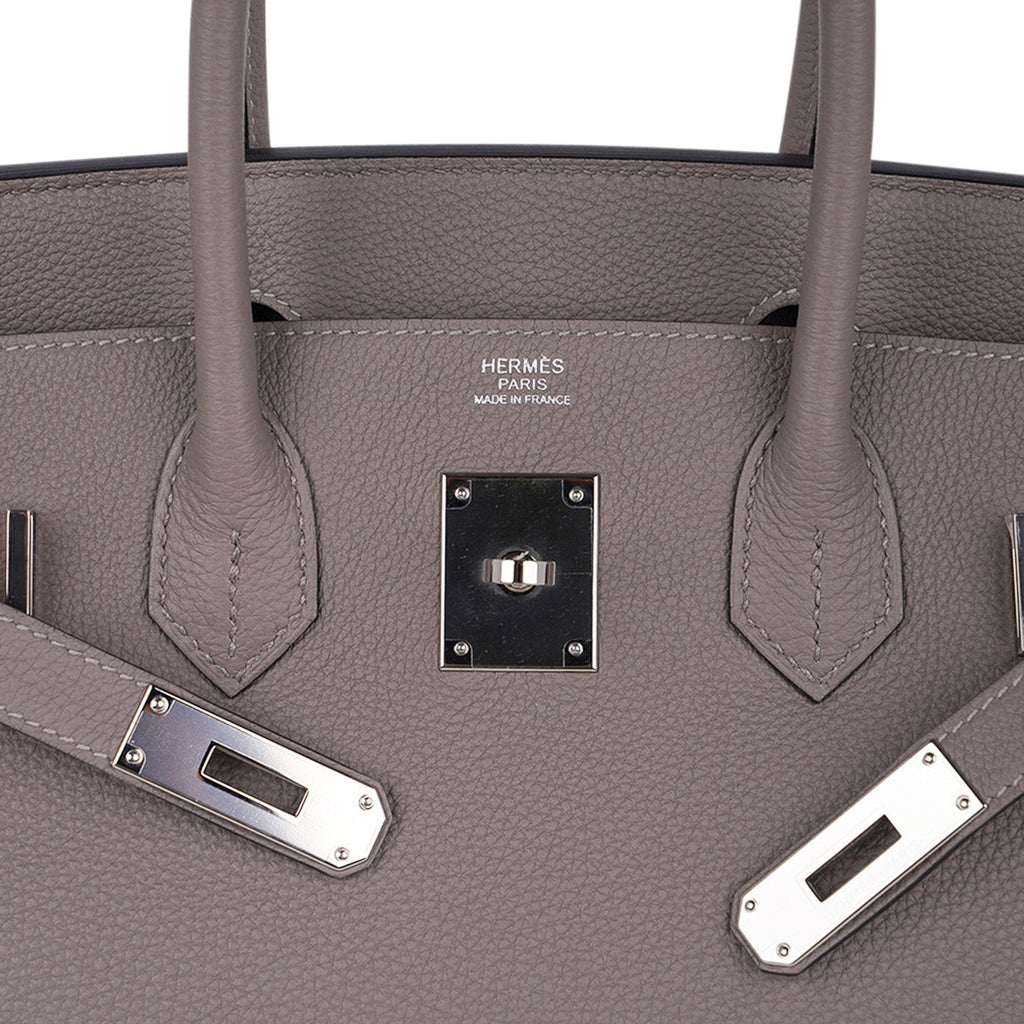 Birkin 30 Bag Gris Asphalte Togo Leather with Palladium Hardware