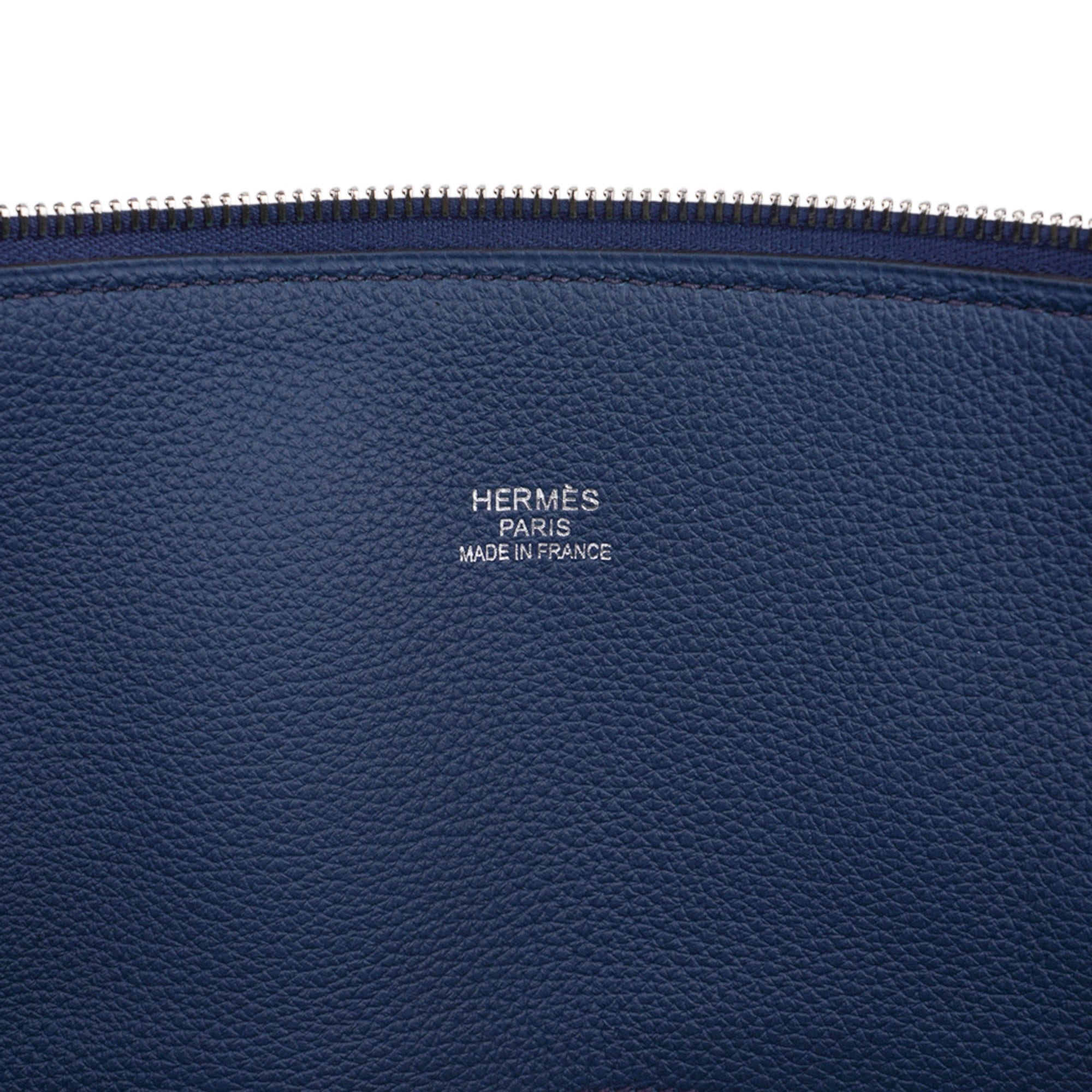 Bolide 45 Bag Blue de Prusse Togo Leather with Palladium Hardware