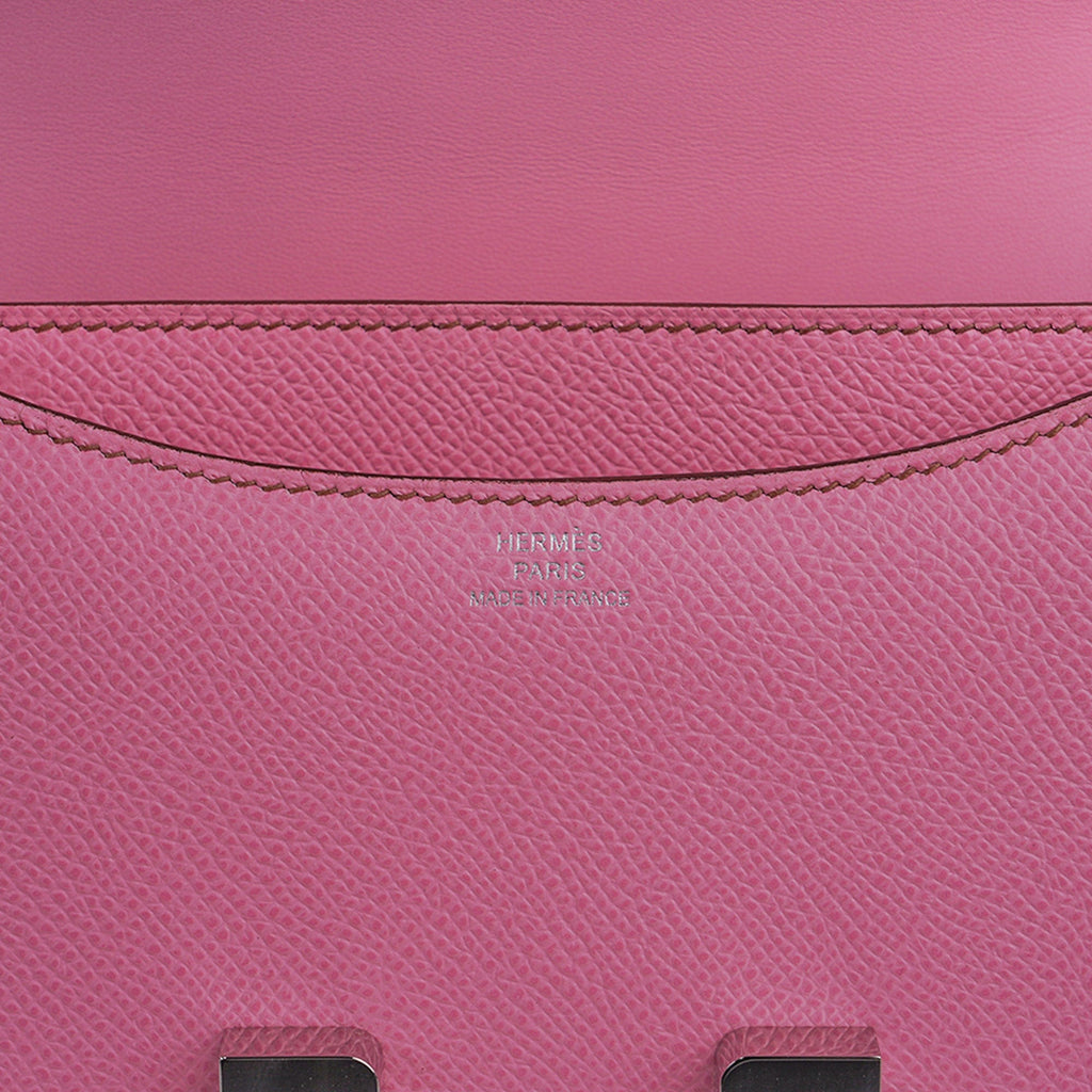 Constance 18 Mini Bag 5P Pink Epsom Palladium Hardware