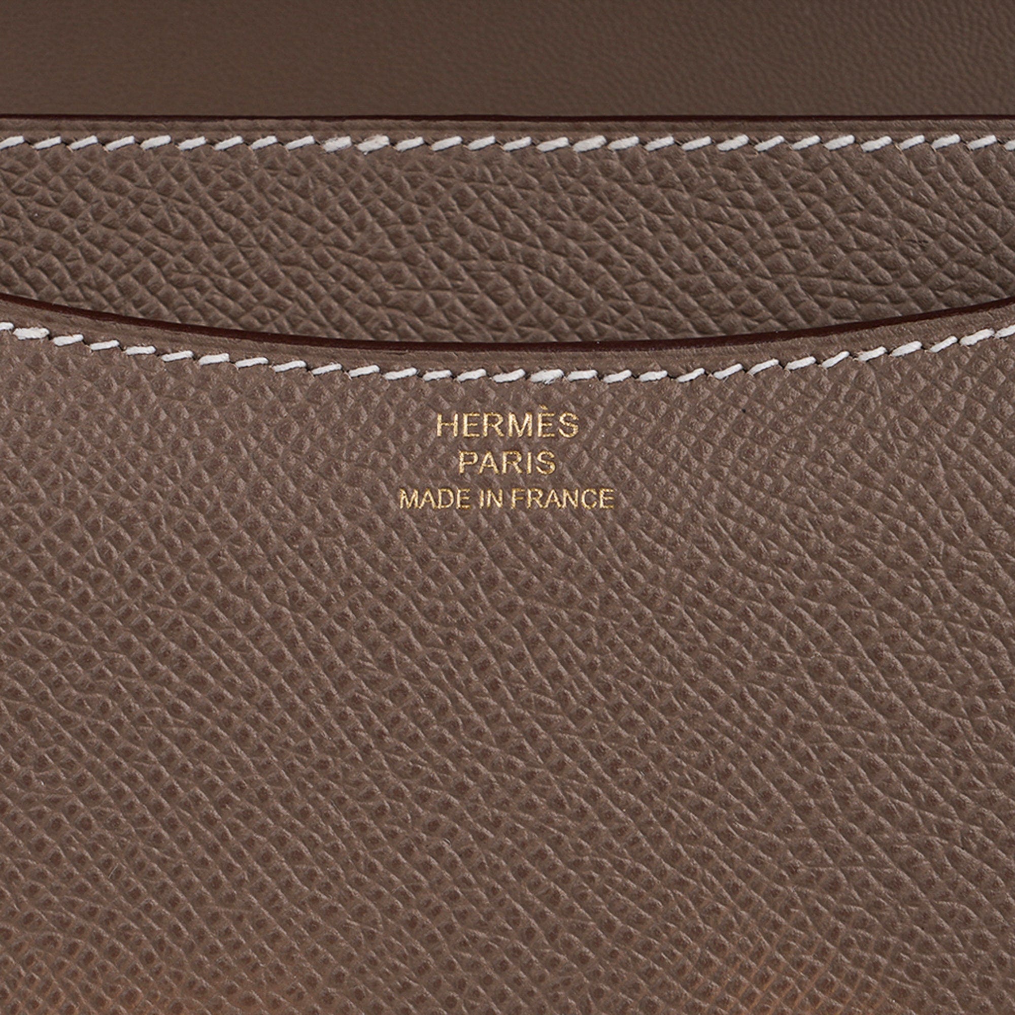 Constance Mini 18 Bag Etoupe Gold Hardware Epsom Leather