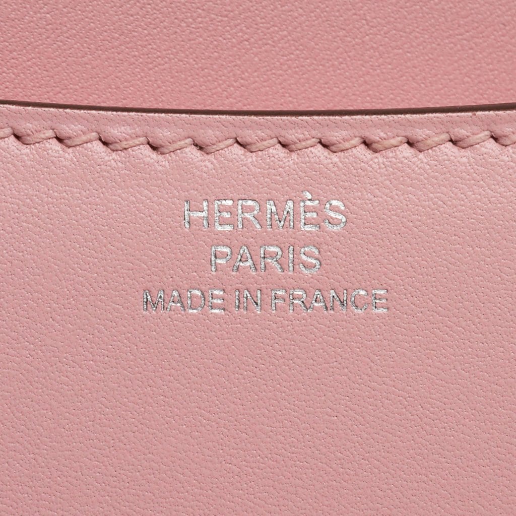 Constance 18 Mini Bag Rose Sakura Tadelakt Bougainvillea Lizard Buckle