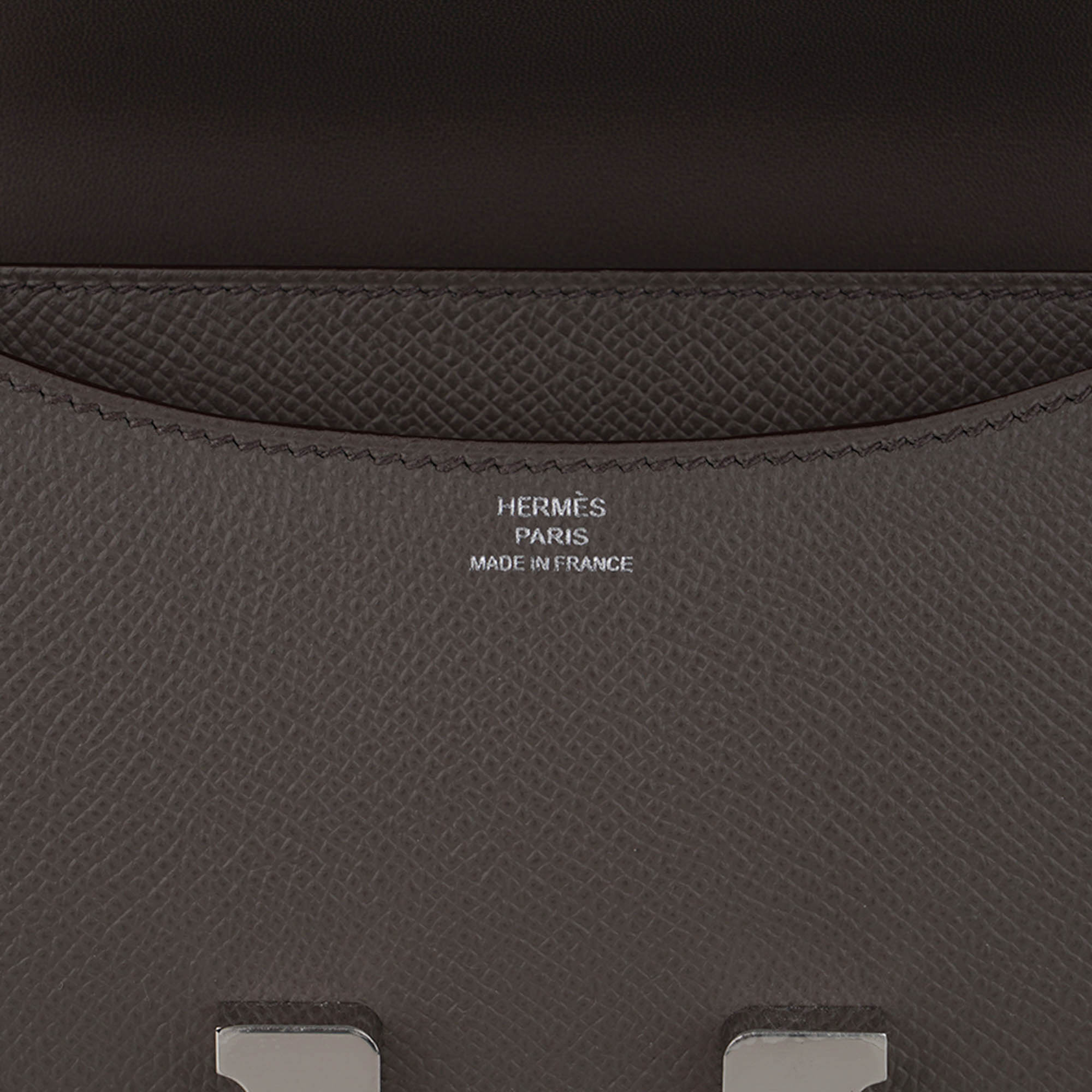 Mini Constance 18 Bag Etain Epsom Leather with Palladium Hardware