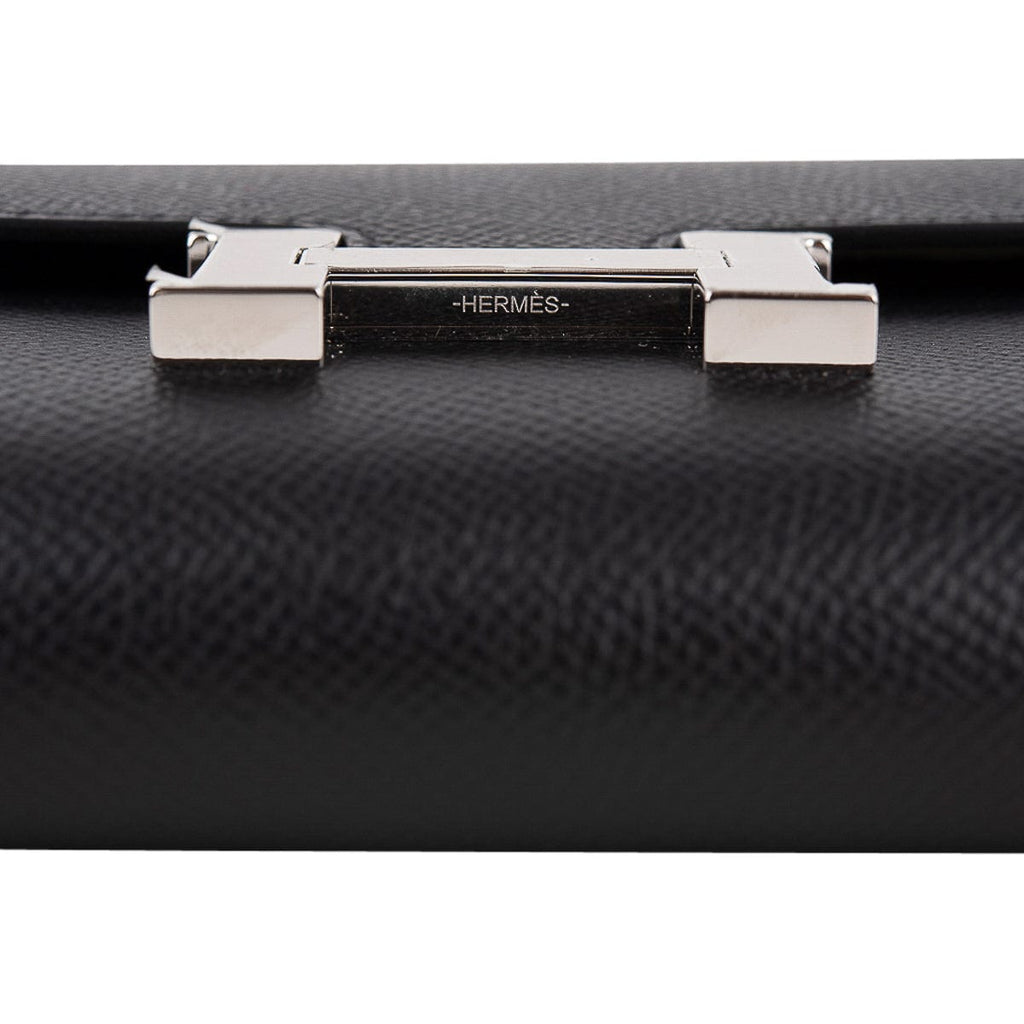 Constance Long To Go Wallet Black Epsom with Palladium Hardware