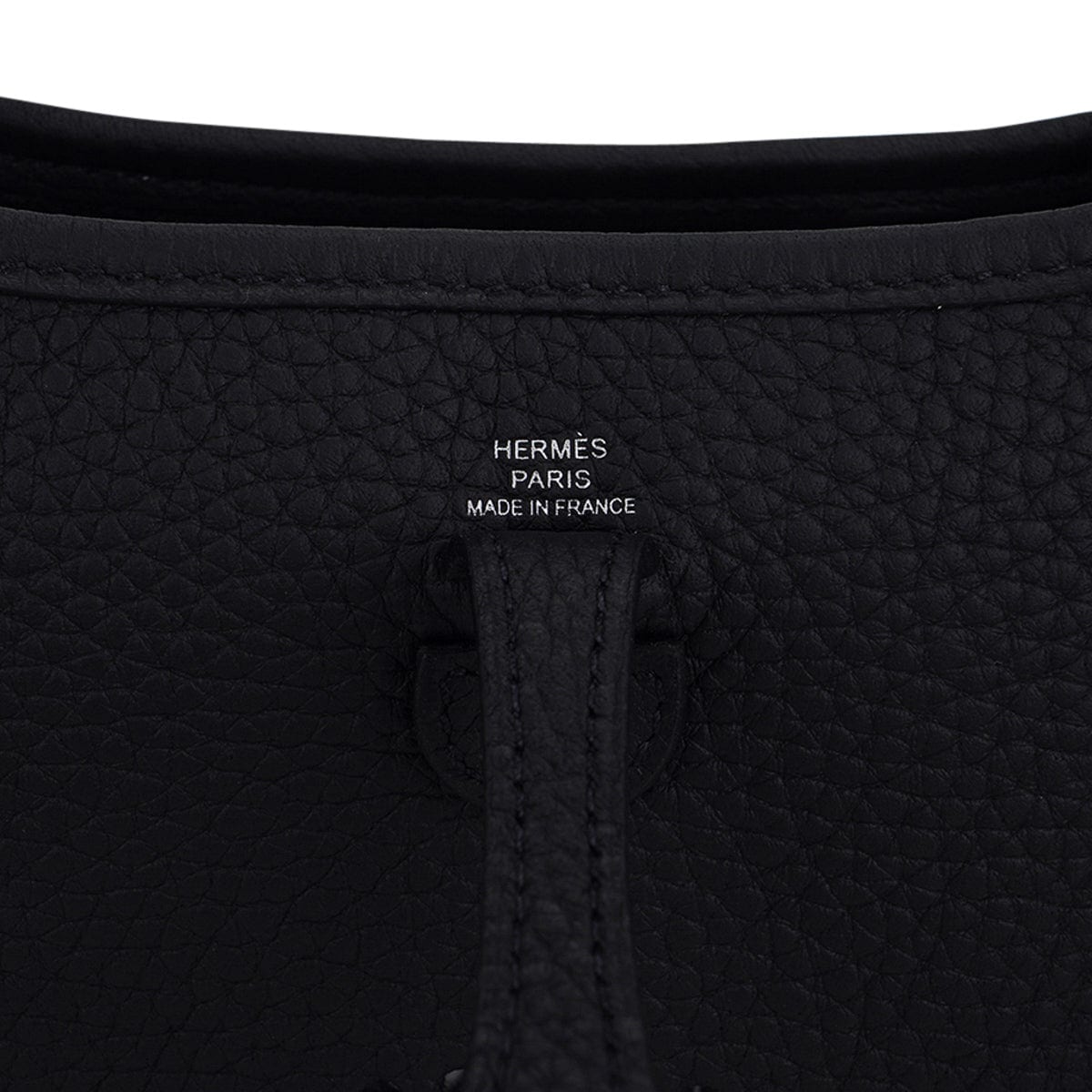Mini Evelyne TPM Bag Black Clemence Leather with Palladium Hardware