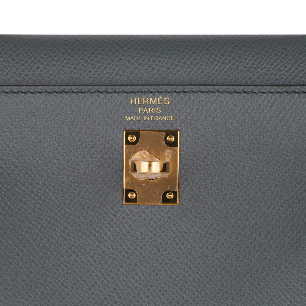 Kelly Sellier 25 Bag Vert Amande Gold Hardware Epsom Leather