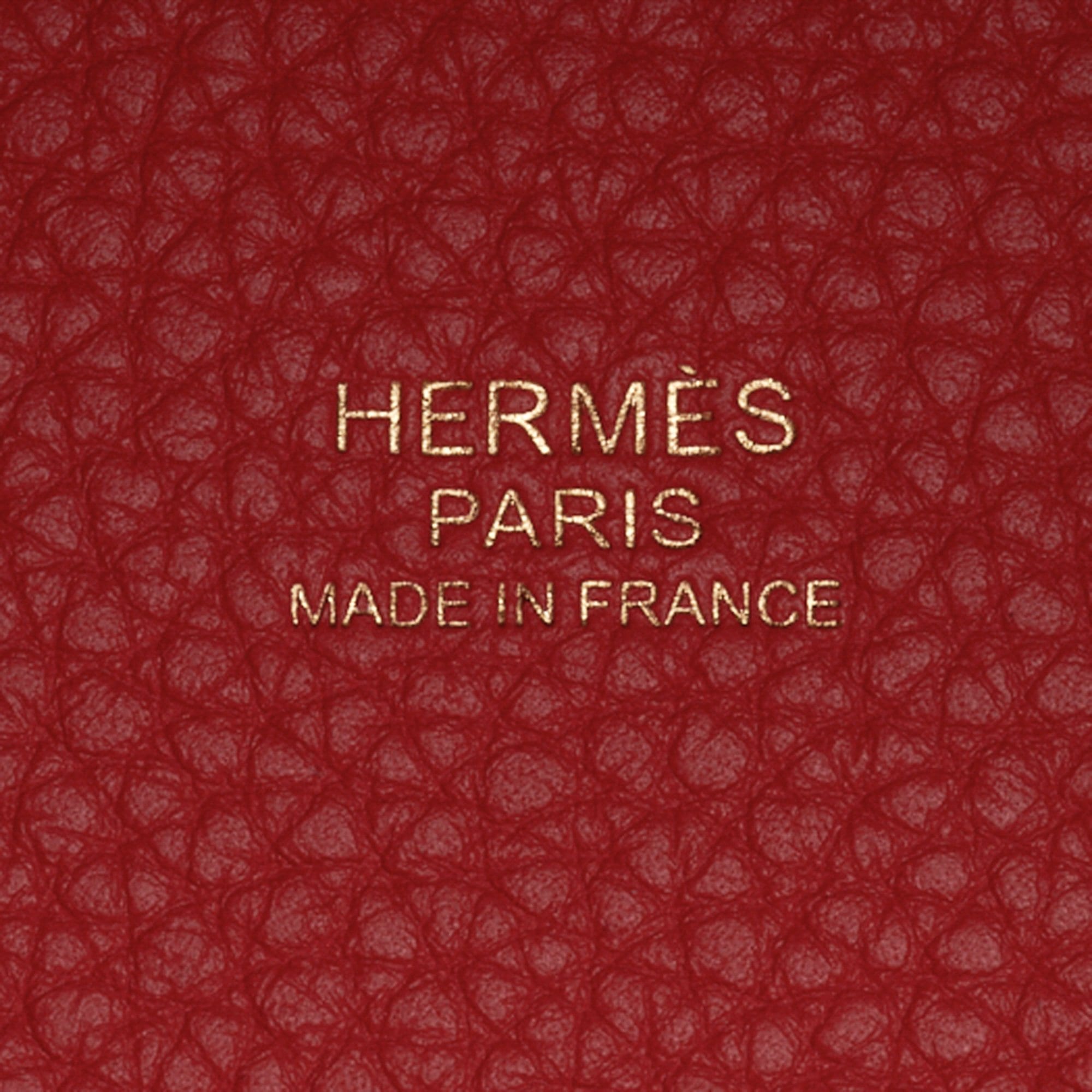 Picotin Lock 18 Bag Rouge Tomate Tote Clemence Gold Hardware
