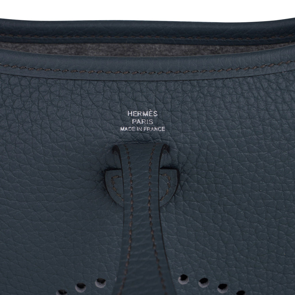 Evelyne TPM Bag Bleu Orage / Bleu Brume Clemence Palladium Hardware
