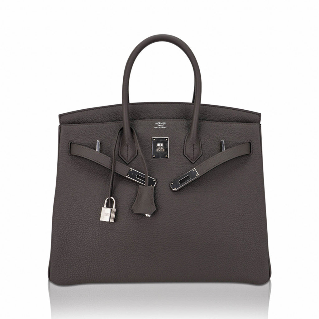 Birkin 35 Bag Etain Togo Leather with Palladium Hardware