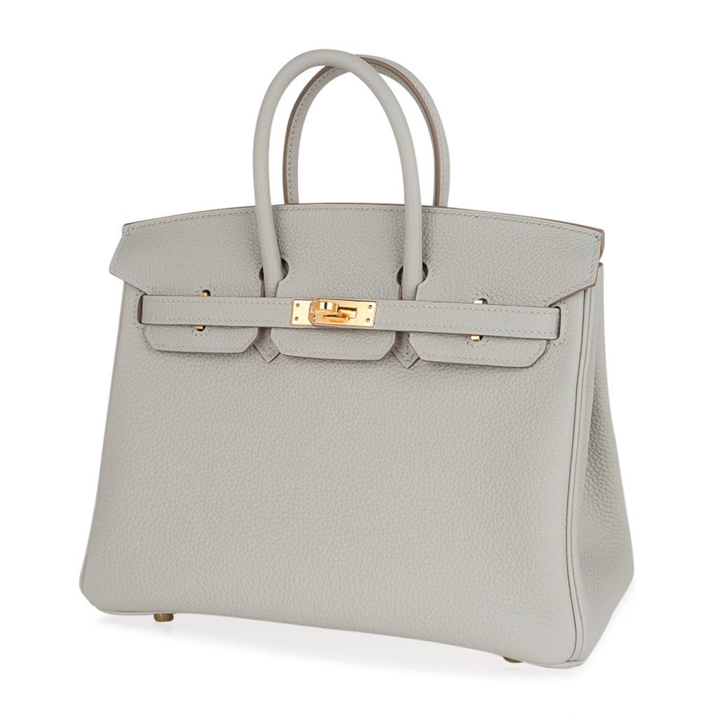 Birkin 25 Bag Gris Perle Togo Gold Hardware