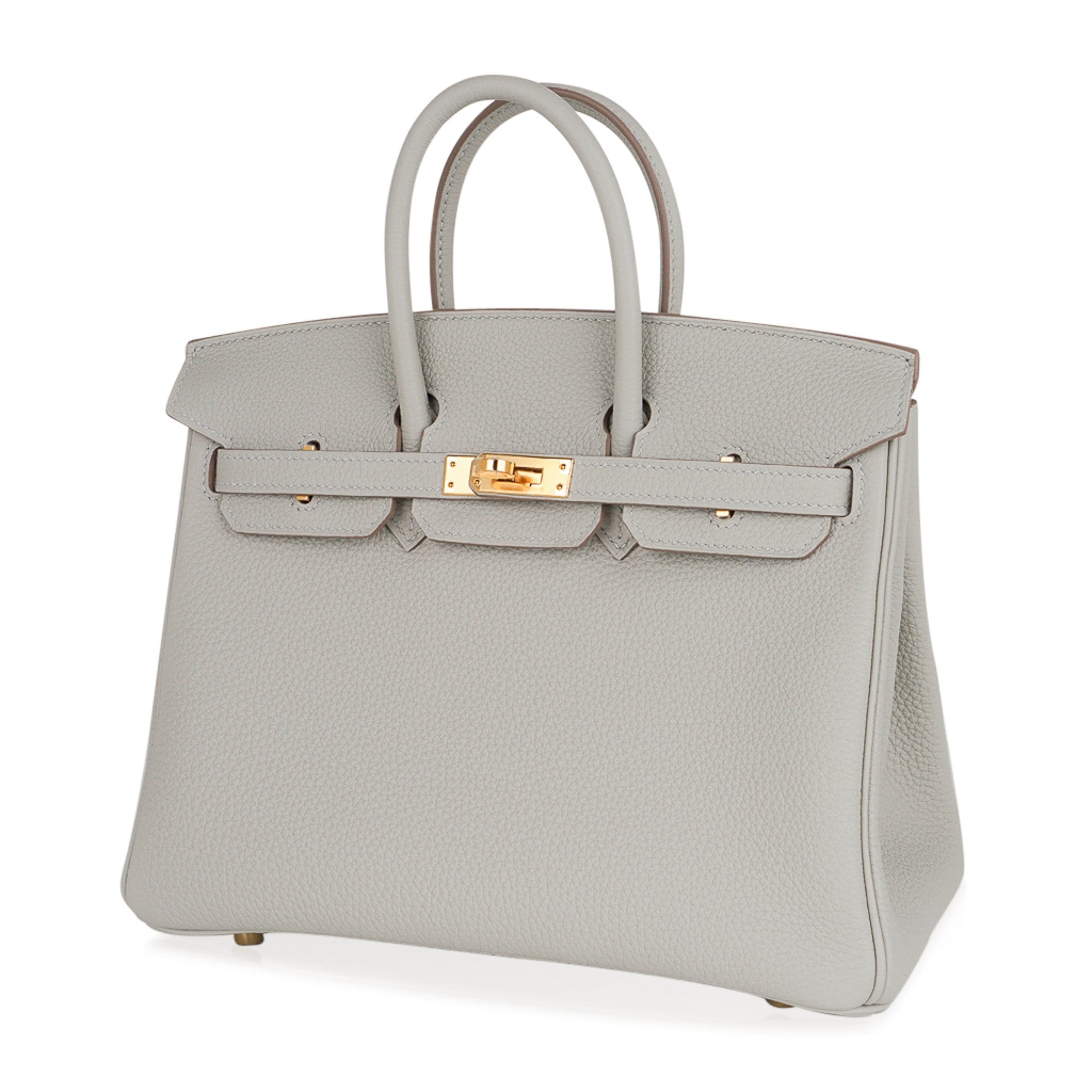 Birkin 25 Bag Gris Perle Togo Gold Hardware