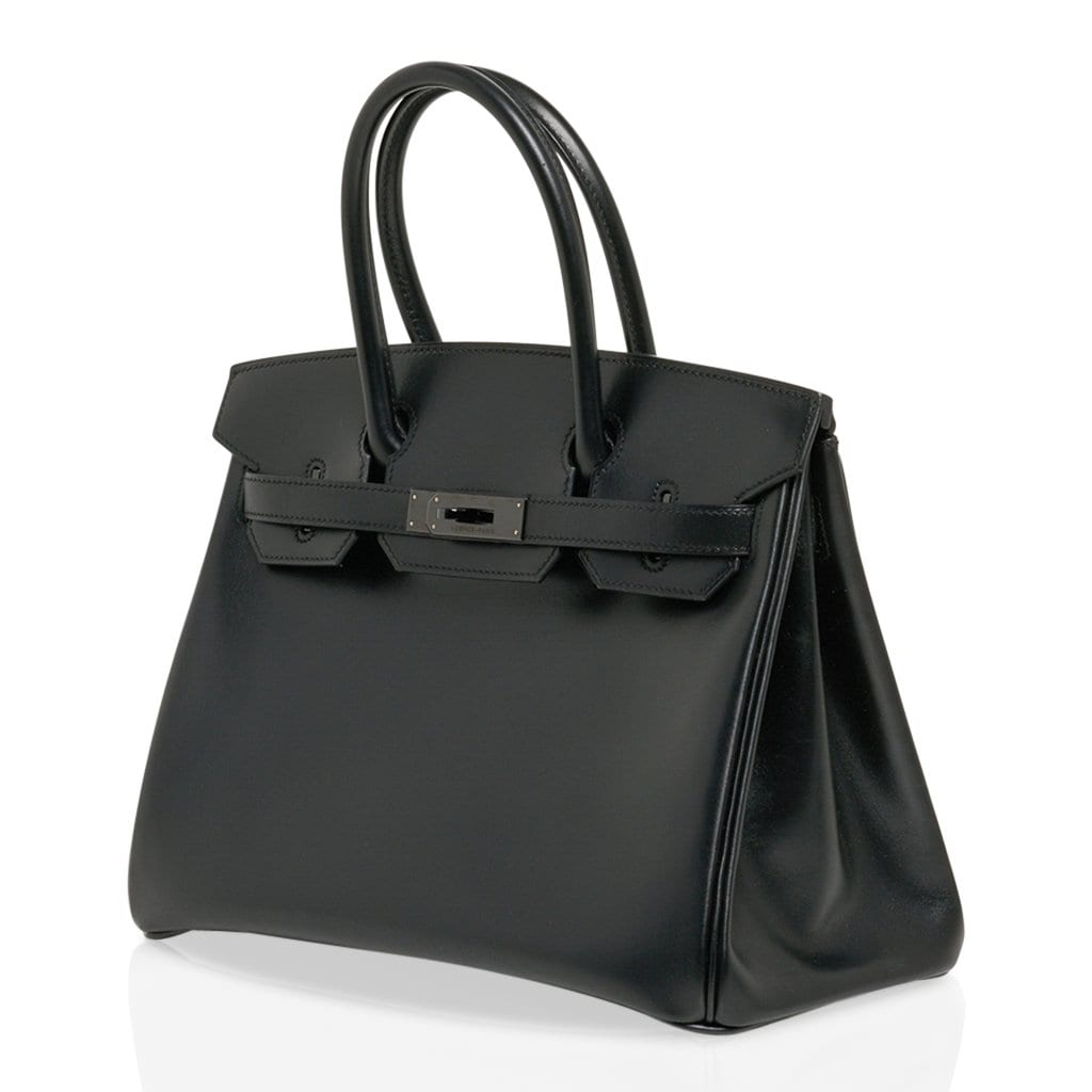 Birkin 30 Bag So Black Limited Edition Box Leather