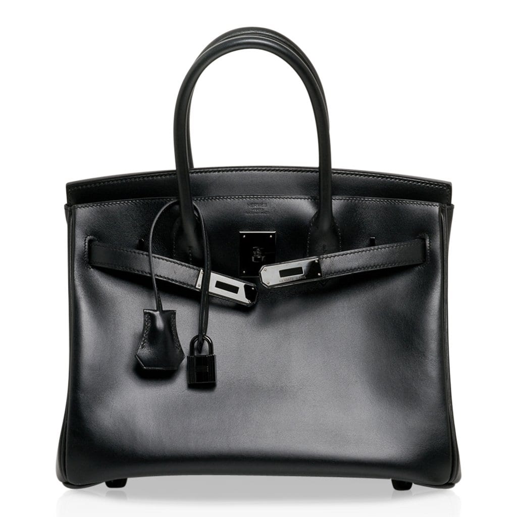 Birkin 30 Bag So Black Limited Edition Box Leather