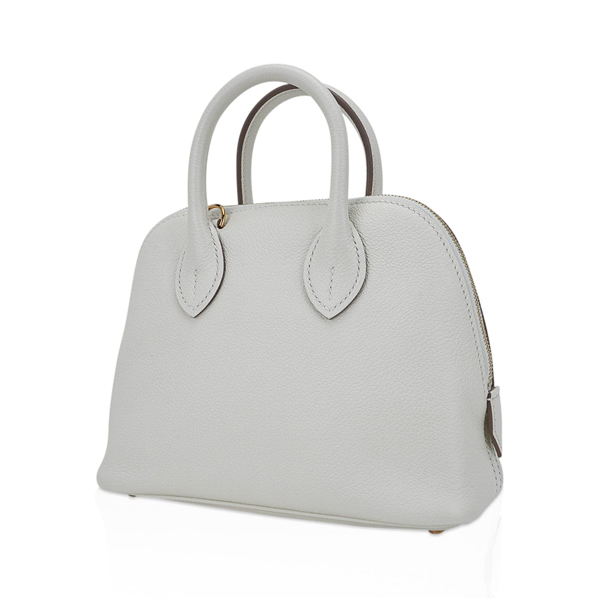 Mini Bolide 1923 Bag Verso Mushroom & Biscuit Evercolor Leather with Gold Hardware