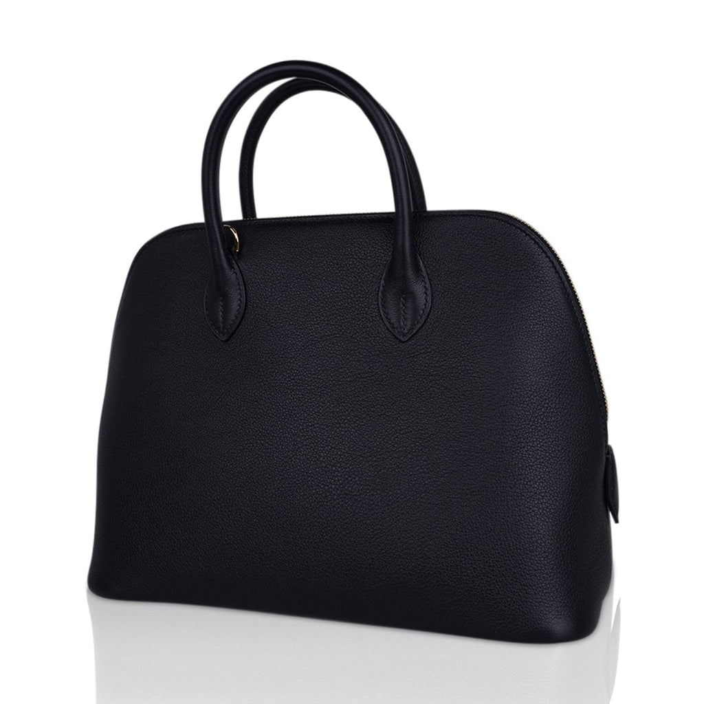 Bolide 1923 30 Bag Black Taurillon Novillo Leather Gold Hardware